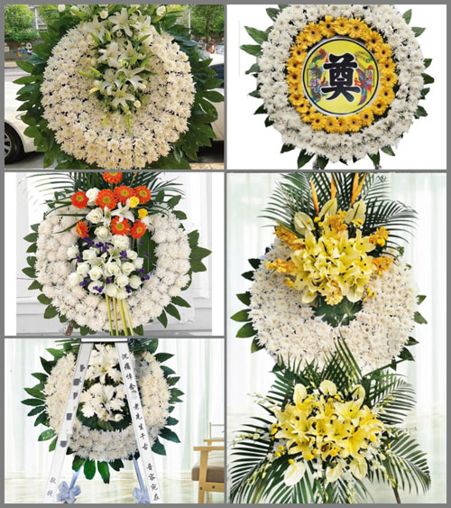 湖北黄冈市英山县温泉镇一天门村花圈速递